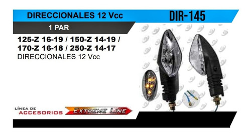 Direccionales 125z, 150z, 170z Y 250z