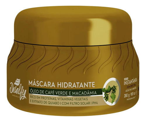Mascara Oleo De Cafe Verde E Macadamia 250ml Desalfy Hair