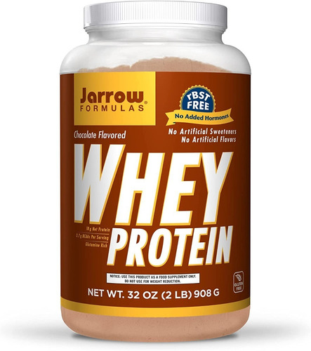  Jarrow | Whey Protein | 2lb | Sin Sabores Artificiales | Ch