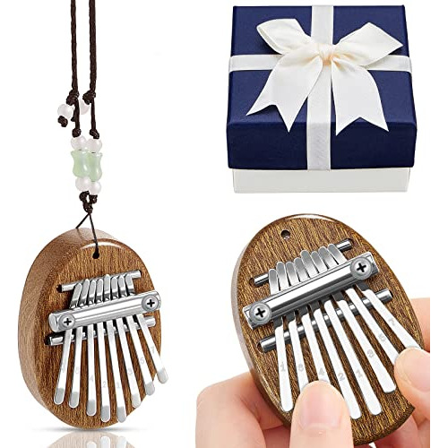 Mini Kalimba 8 Key Thumb Piano Wood Finger Thumb Piano Porta