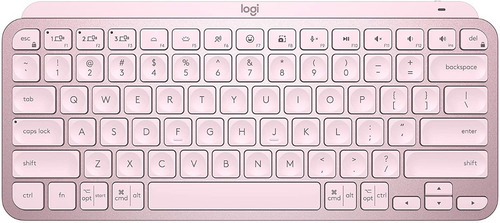 Imagen 5 de 5 de Logitech Master Series MX Keys Mini - Rosa - Blanco - QWERTY - Portugués Brasil