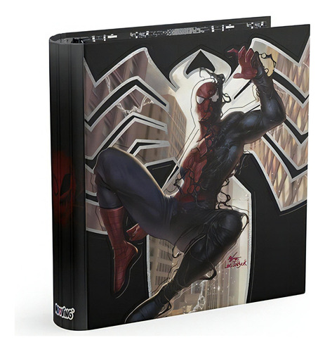 Carpeta Spiderman Hombre Araña Escolar 3 Aros 3 X 40 Mooving