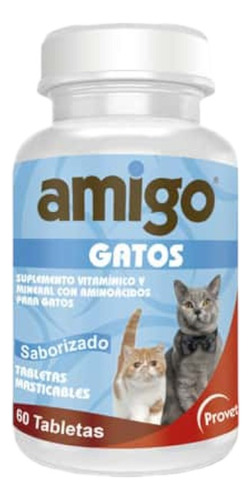 Provet Amigo Suplemento Vitaminico Gatos 60tab Saborizadas