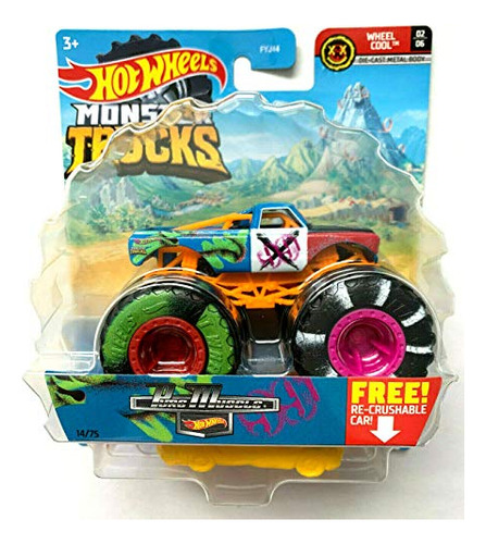 Diecast Hotwheels Monster Trucks Pure Muscle 14/75 Qpp31