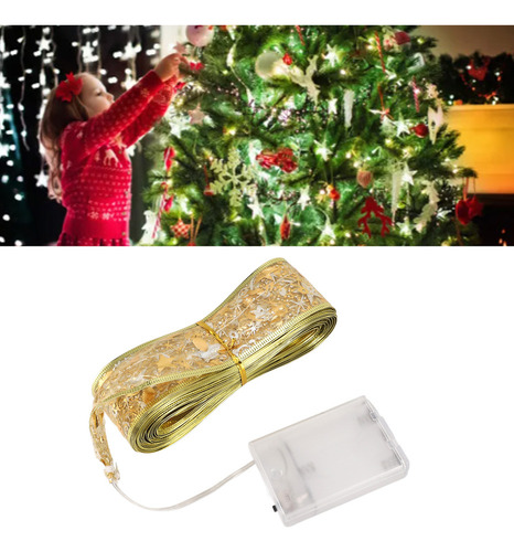 2024 Listón De Luces Led For Árbol De Navidad, Batería De