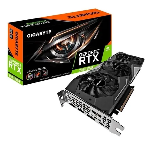 Placa de video Nvidia Gigabyte Gaming GeForce RTX 20 Series RTX 2060 SUPER GV N206SGAMING OC 8GC OC Edition 8GB