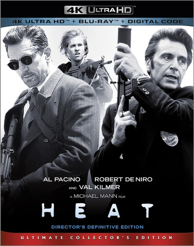 Blu Ray 4k Ultra Hd Heat Fuego Contra Fuego Al Pacino Niro 