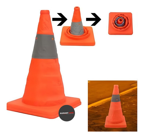 Cono De Emergencia Plegable 70cm