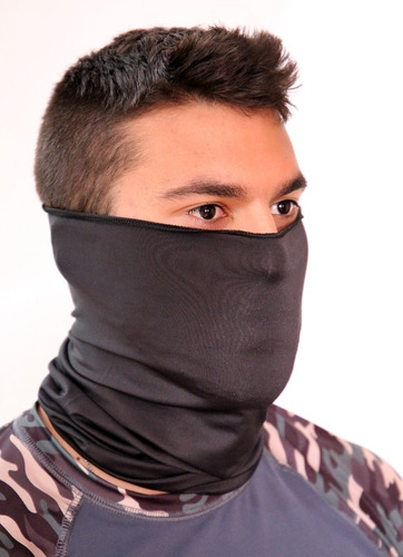 Máscara Buff Bandana Pesca Ciclismo Esportes  Uv50+ Preto