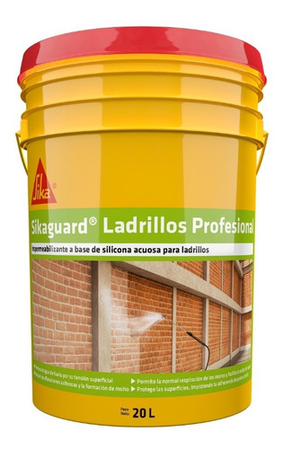 Sikaguard Ladrillos Silicona Impermeable Profesional 20 Lts