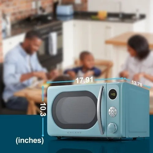 Horno Microondas Galanz Retro 0.7 Cu. Ft. 700v Color Azul
