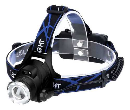 Led Brillante Faro Recargable Impermeable Linterna Casco Luz