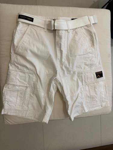 Bermuda Short Cargo Superdry Blanco Talle 28