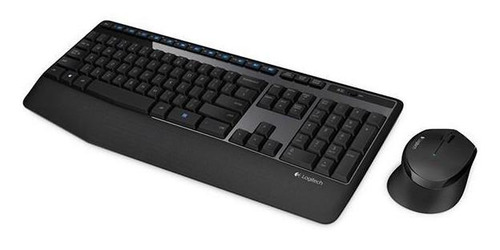 Imagem 3 de 3 de Kit Teclado E Mouse Logitech Mk345 Usb Wireless Preto