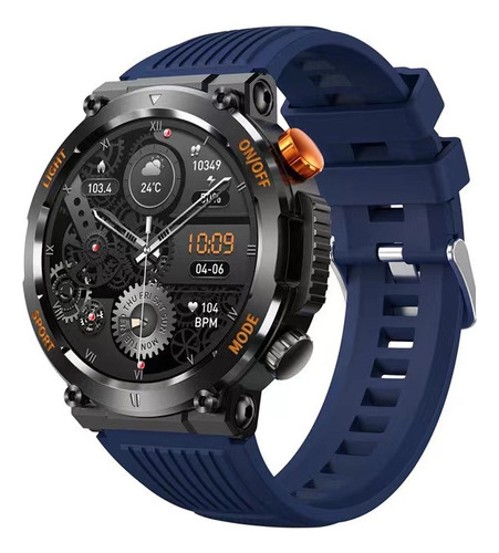 Outdoor Sports Smart Watch With Flashlight, Rate Monitoring