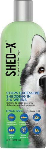 Shed X Perro Dermaplex, Multivitamínico Para Pelaje 946ml