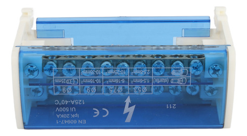 Caja De Distribución De Terminales, Carril Din Monofásico De