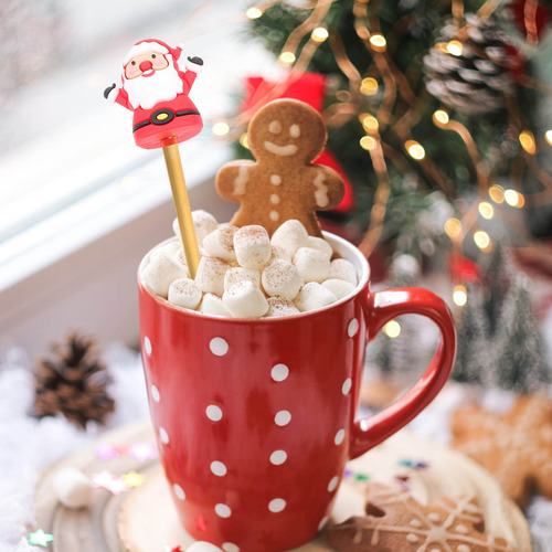 Set De Cucharas Navideñas Árbol De Navidad