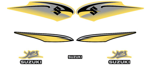 Kit Adesivos Completo Suzuki Yes 125 2011 Faixa Emblema