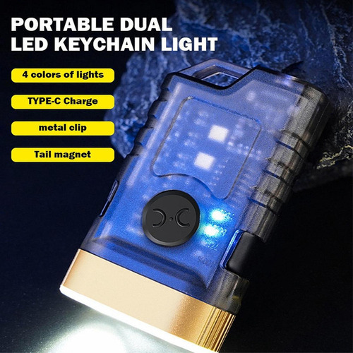 Mini Linterna Llavero Con Clip En Luz Antorcha De Mano 9