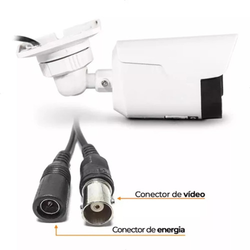 Kit 2 Câmeras Citrox 4x1 Jetcolor 2mp Bullet Lente 2,8 Branco