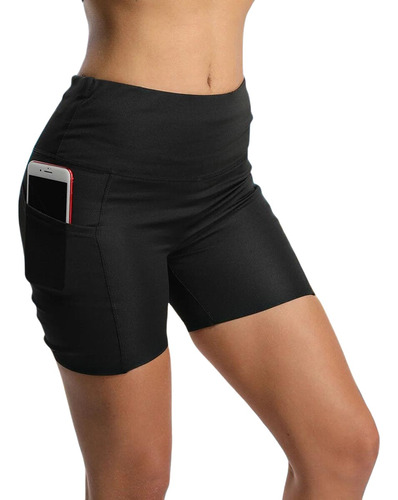 Calza Biker Short Deportivo De Cintura Alta Yoga Pants