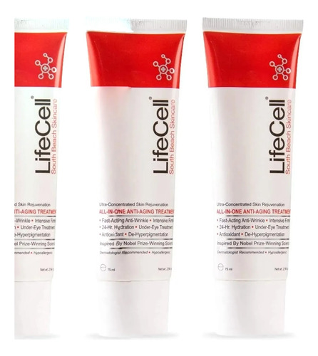 Lifecell All-in-one Anti-aging Crema Todo Tipo/piel 3 Pack 