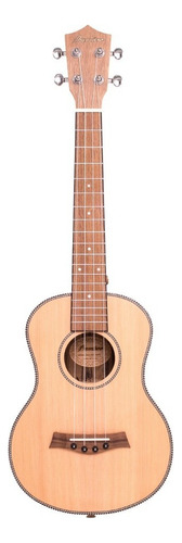 Ukelele Tenor Bamboo Solid Cedar Con Funda Acolchada Color Marrón