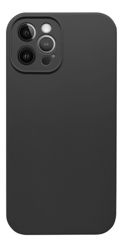 Capa Silicone Soft Touch Preta Compatível iPhone 13 Pro 6.1 