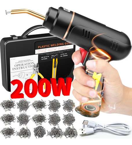 Soldador De Plastico Inalambrico De 200 W, Kit De Soldadura 