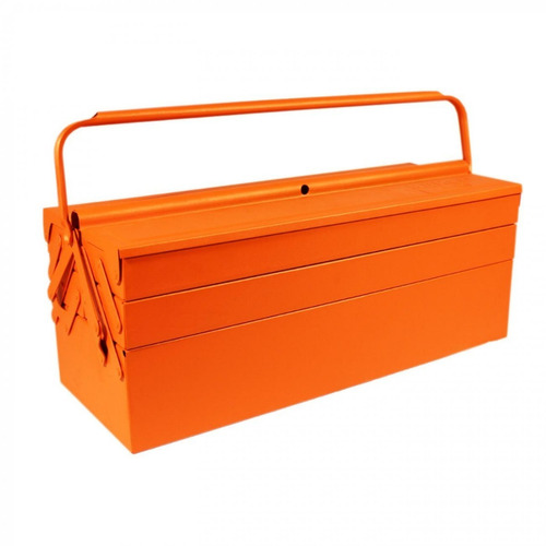 Caja Metálica Plegable 5 Compartimientos Bahco 3149 Naranja Negra Amarillo