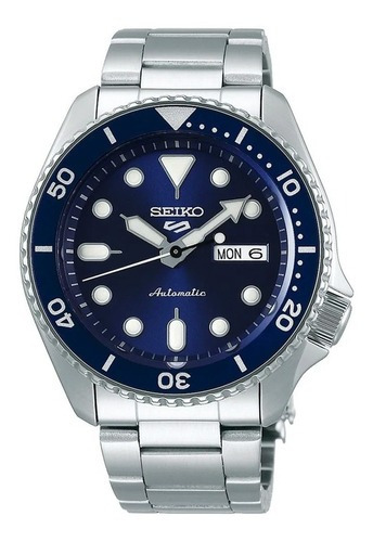 Relógio De Pulso Seiko Srpd51b1 D1sx Cor da correia Aço