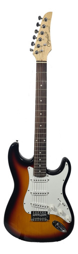 Guitarra elétrica Condor RX-10 stratocaster de  tília sunburst com diapasão de pau-rosa