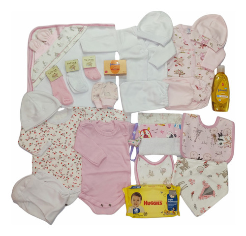 Set Ajuares Bodys Salida De Hospital Bebe 24 Productos 