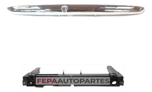 Moldura Bagueta Adorno Porton Peugeot 206 2004 / 12 Cromada
