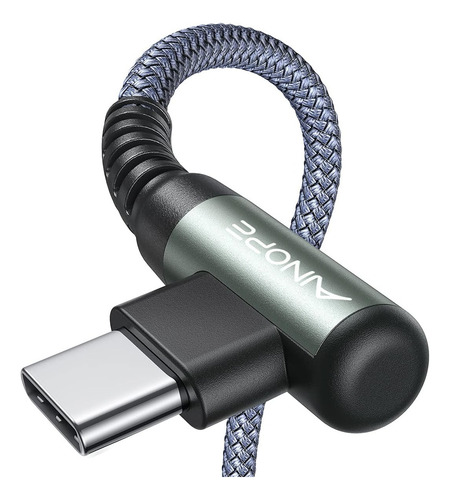 [ Cable Usb C Ainope En Angulo Recto, 3,1 A, Carga Rapida,