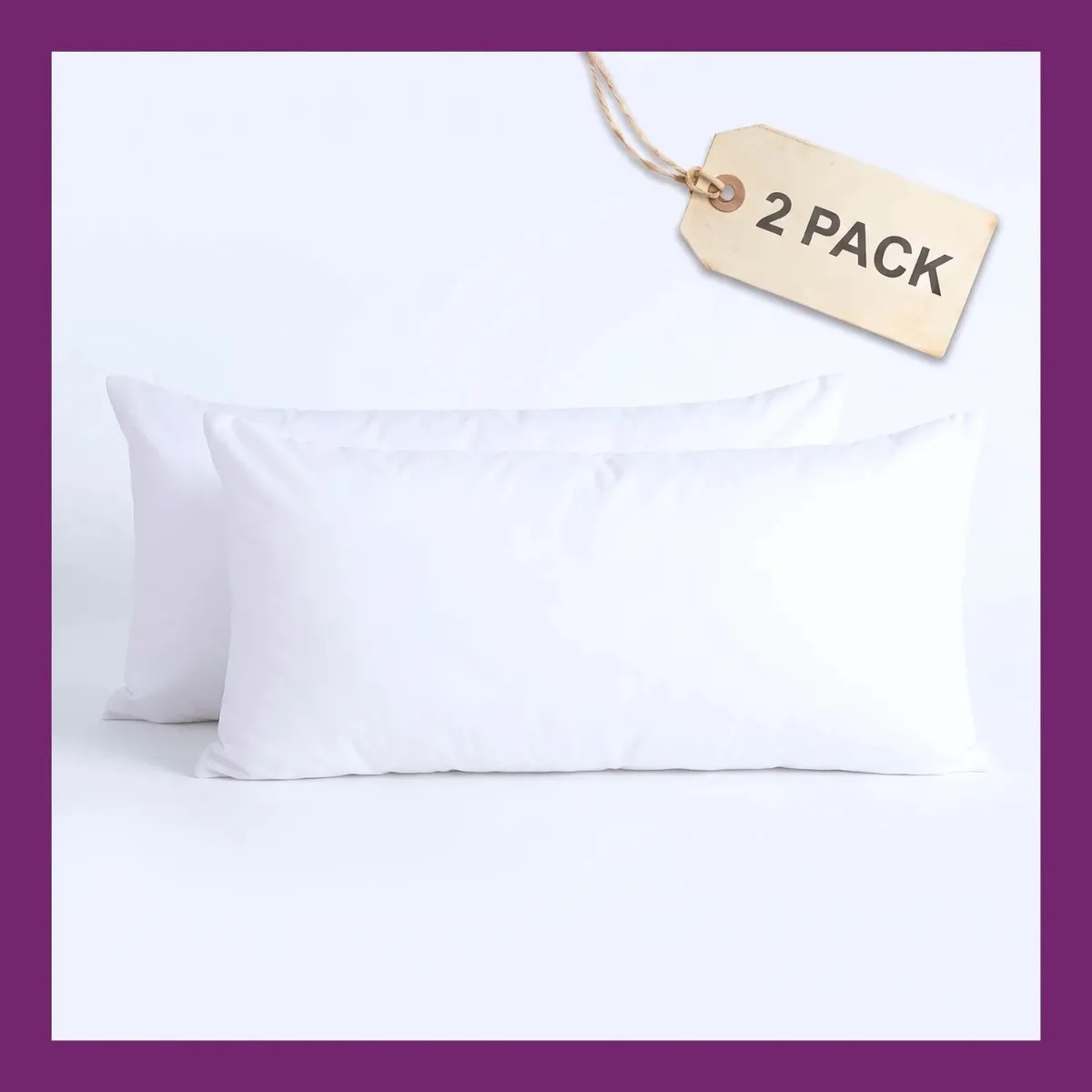 Almohadas 2 Pack King Size Microfibra Media Blancos Azteca.
