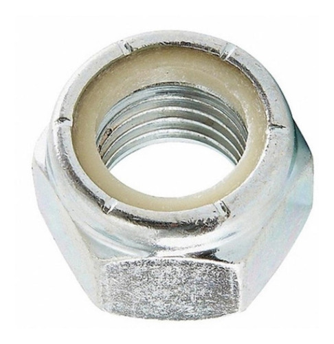 Tuerca Hexagonal 1 Pulgada Std / Inserto De Nylon / 5 Piezas