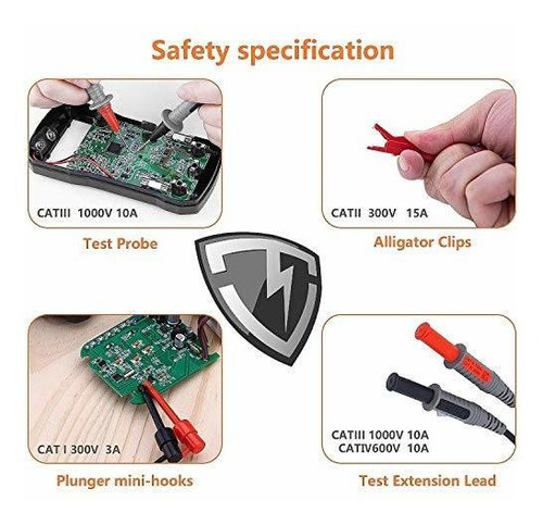 Multimetro Inteligente Km601 Juego Cable Ket01