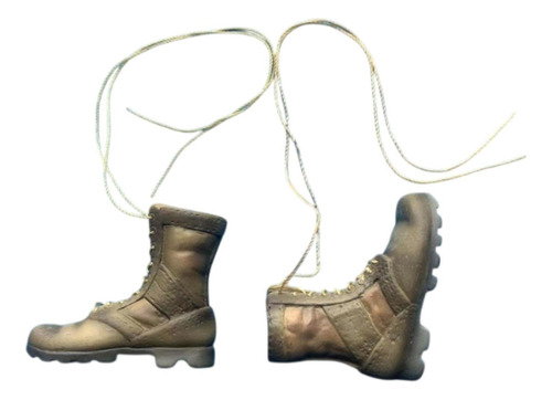 Botas De Trabajo Con Tacón Bajo Y Botines A Escala 1/6 Para