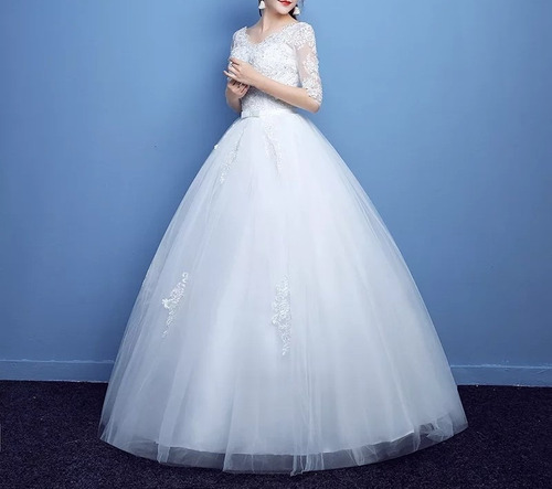 Vestido De Novia Princesa Blanco Nuevo Envío Gratis