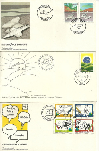 Imagem 1 de 2 de 05 Envelopes Fdc - Novos - Anos Diversos
