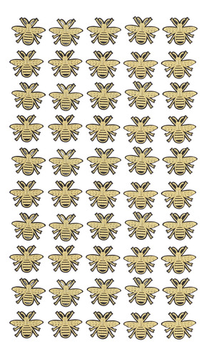 Parches Termoadhesivos Bordados Con Forma De Abeja, 50 Unida