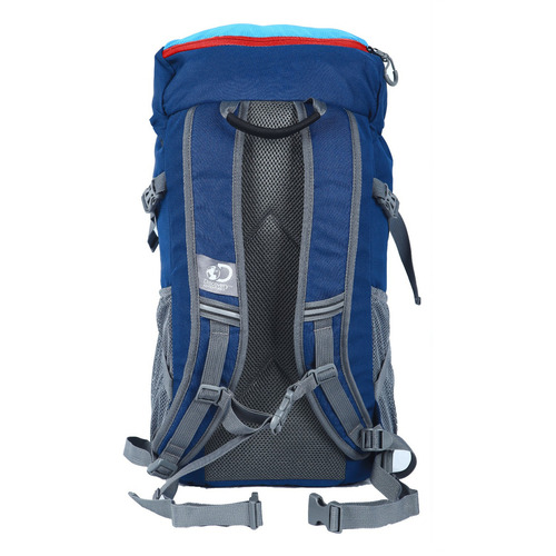 Mochila Camping 35 Litros, Color Celeste Diseño de la tela Diamond Ripstop