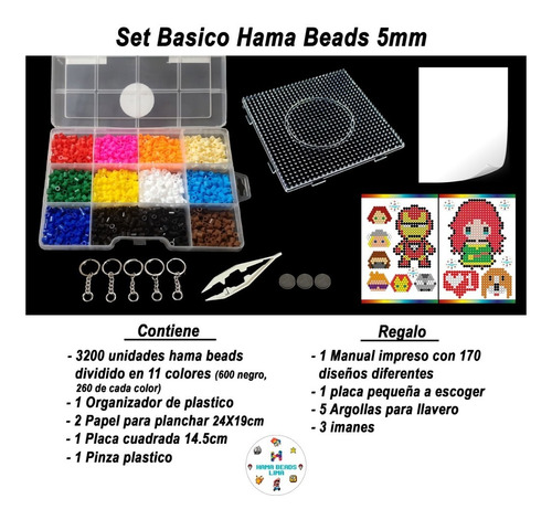 Imagen 1 de 6 de Hama Beads Set Basico 5mm