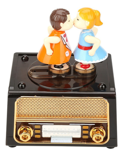 Caja De Música De Almacenamiento Con Forma De Radio Retro Pa