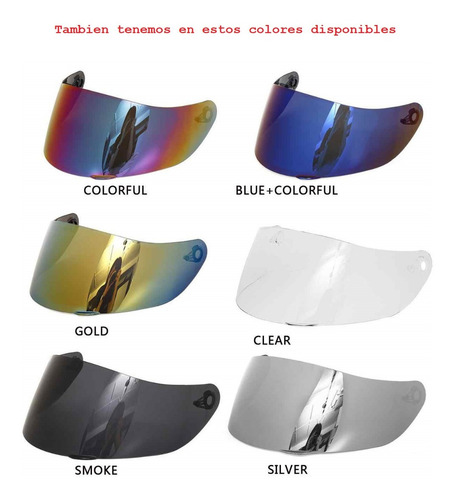 Imagen 7 de 9 de Visor Casco Agv K1 K3 Sv K5 Alternativ Iridium Gold Dompa 8