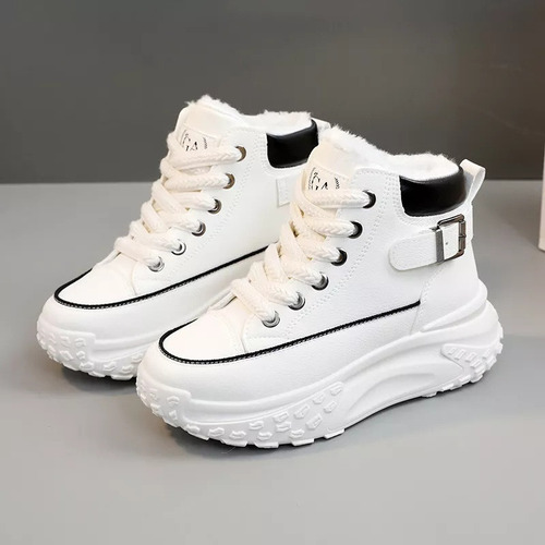 Zapatillas Altas De Mujer Con Plataforma Y Zapatos Planos