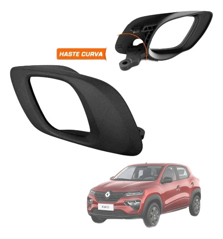 Maçaneta Gatilho Interno Haste Curva Kwid 2017 A 2019 - Par