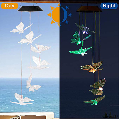 Campanillas De Viento B Night Lights Alimentadas Por Led Par